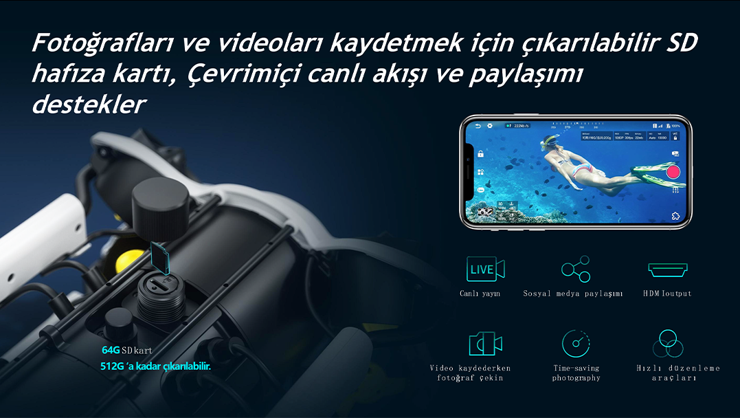 Chasing M2 S Su Altı Drone 