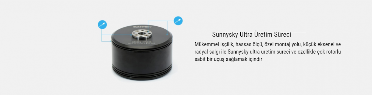 SunnySky X8030S 100 Kv Drone Motoru, drone yedek parça ve drone malzemeleri dronmarket.com’da