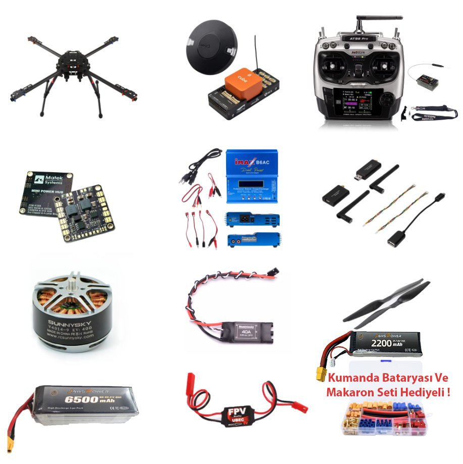 Pixhawk Tarot 650 Full Drone Seti (DIY) - Dronmarket