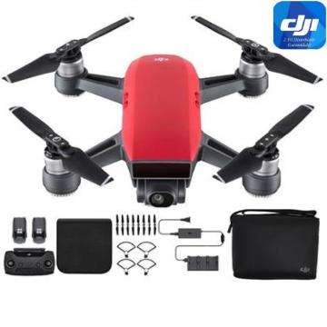 DJI Spark (Kırmızı) Fly More Combo (DJI Resmi Distribütör Garantilidir)
