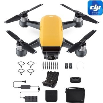 DJI Spark (Sarı) Fly More Combo (DJI Resmi Distribütör Garantilidir)