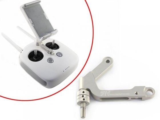 DJI Phantom 3 Metal Mobil Cihaz Tutucu (Gümüş)