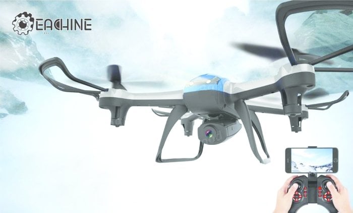 Eachine H99W Mini Multikopter Seti (Mavi)