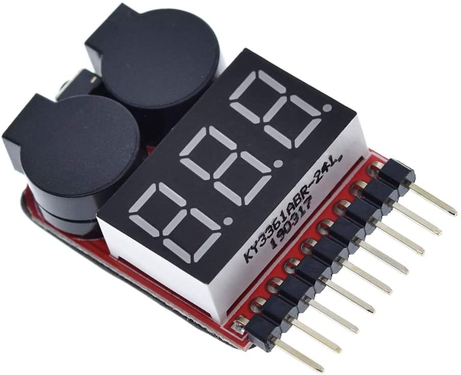 3.7-30V 1-8S Batarya Voltaj Test Cihazı ve Alçak Gerilim Buzzer Alarmı