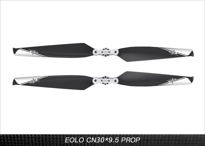 Eolo Foldable Carbon Fiber and Nylon Composite 30x9.5 inch Drone Propeller (Flat)