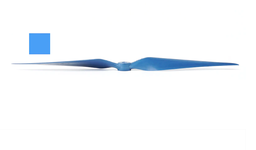 Hélice d'avion Eolo 13x7 pouces (bleu)