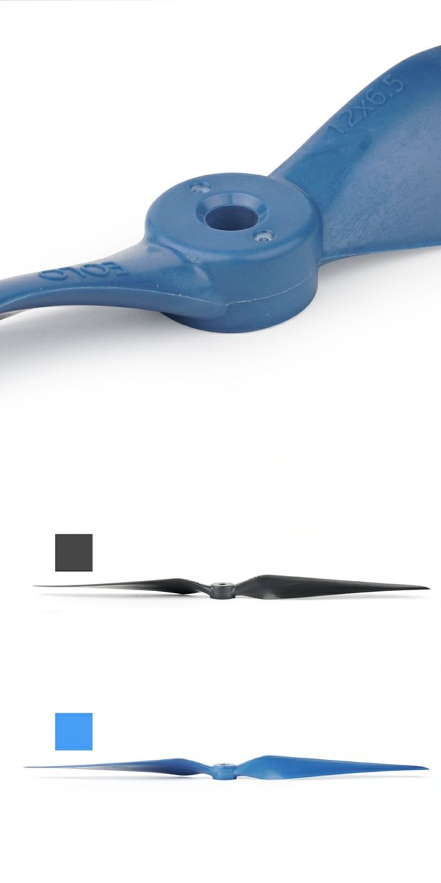 Hélice d'avion Eolo 13x7 pouces (bleu)