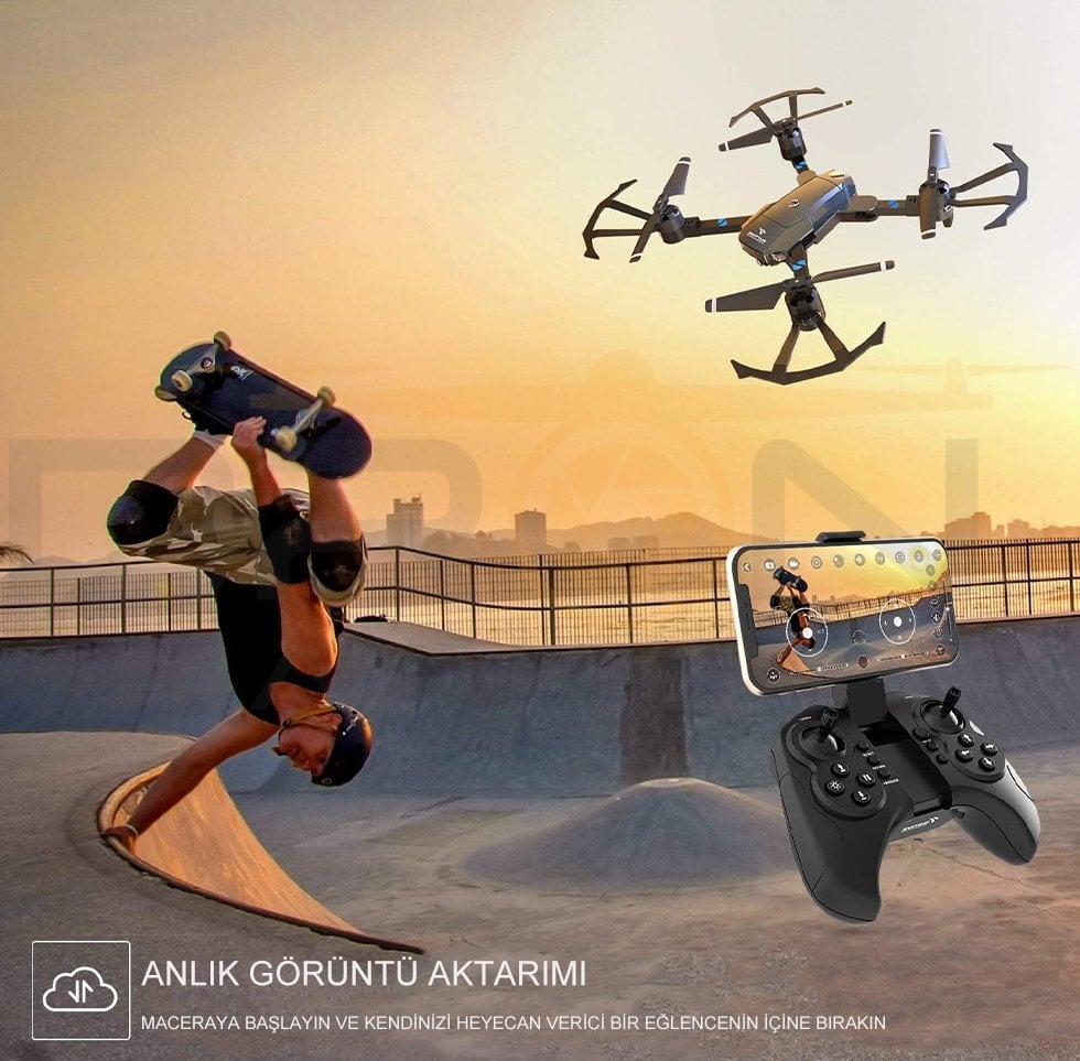 SNAPTAIN A15H 720P HD Kameralı Katlanabilir FPV Drone