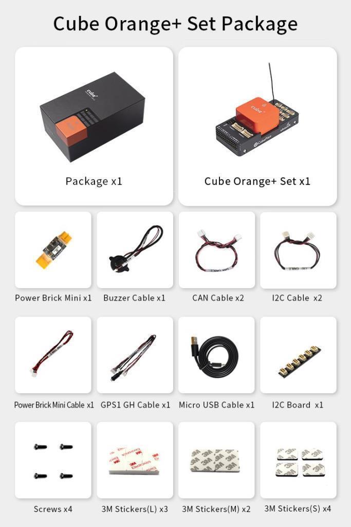 Pixhawk Cube Orange+ (IMU V8) Standard Set Otopilot Sistemi (ADS-B